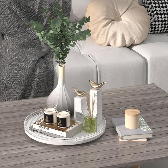 13-Inch Oak Decorative Tray for Coffee Table and Vanity, toiletries and decor - Image 2