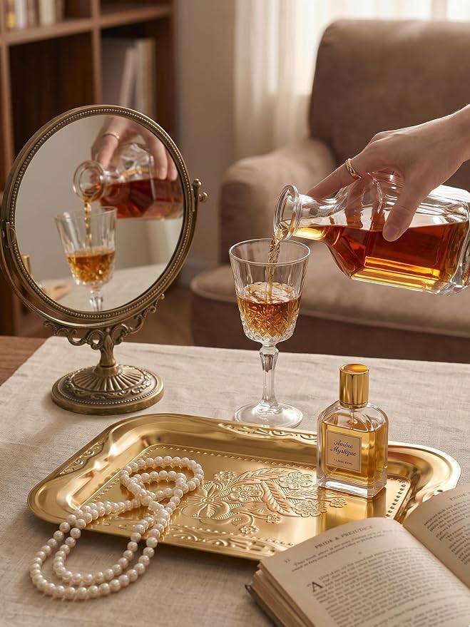 4-Pack Gold Serving Trays Set - Image 2