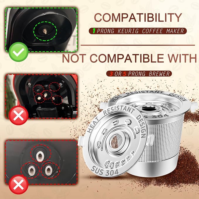4 Pack Reusable K Cups Coffee Pods - Image 2