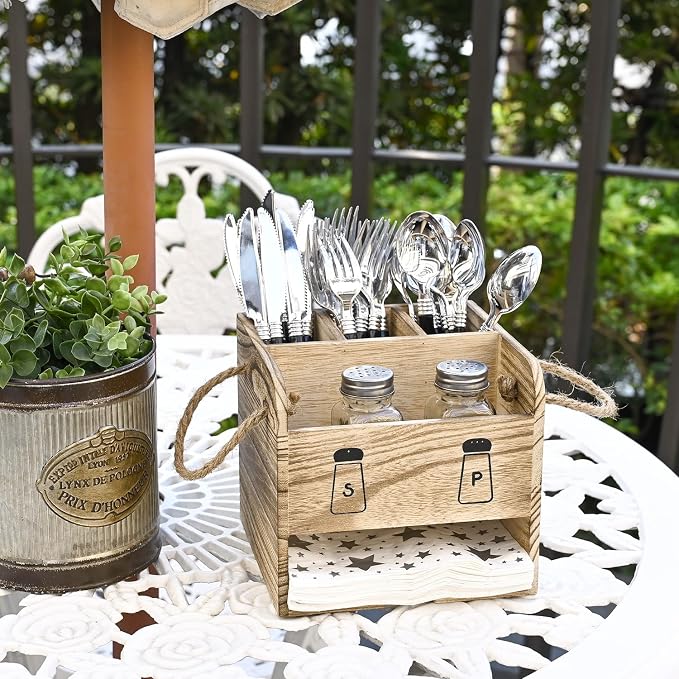 Ikee Design Wooden Utensil Caddy - Image 6