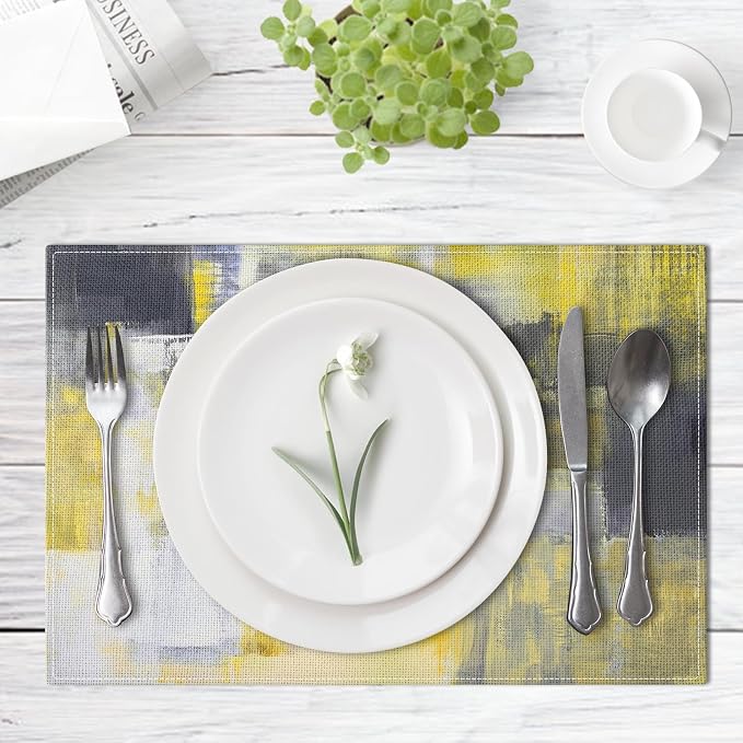 Emvency Farmhouse Placemats Set of 6, 12x18 Inch - Image 2