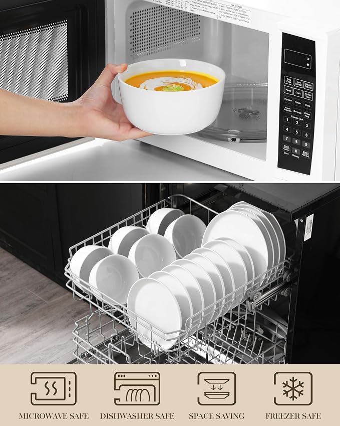 MALACASA 24-Piece Dinnerware Set - Image 4