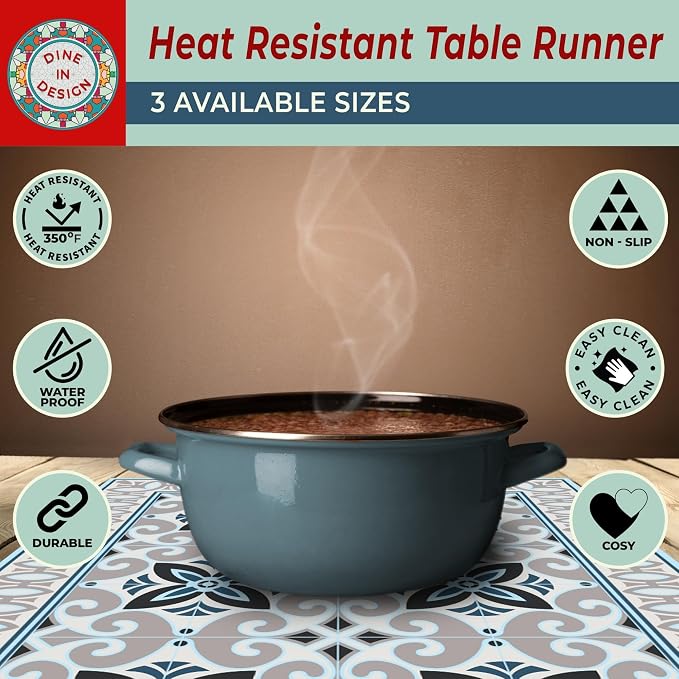 Heat Resistant Table Runner, 39 x 12 Inch - Image 5