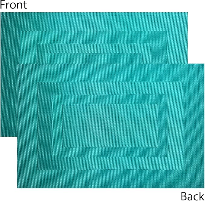 PIGCHCY Placemats Set of 8 Washable Durable Place Mats Vinyl Heat Resistant - Image 3