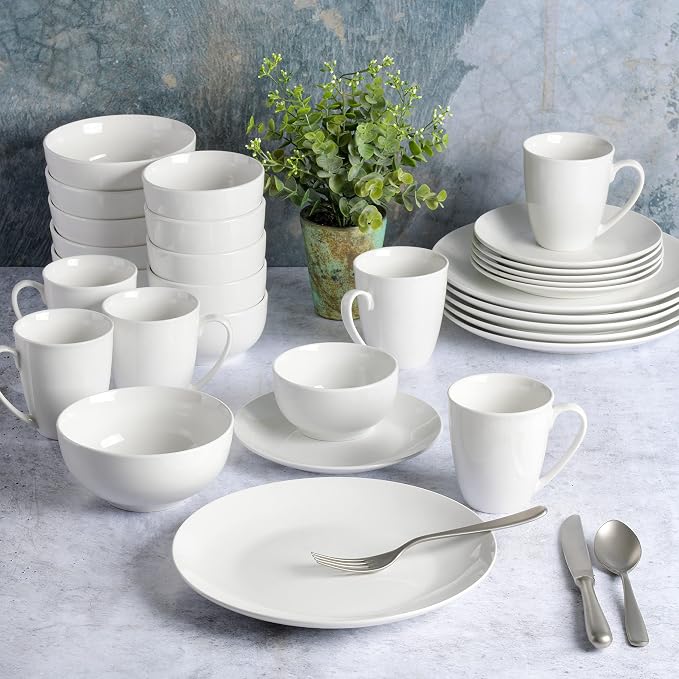 Gibson Home Ogalla 30-Piece Dinnerware Set – Porcelain, Chip & Scratch Resistant - Image 3