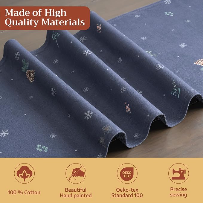 Maison d' Hermine Table Runner 100% Cotton 14.50" x 108" | Table Runners 108 - Image 3