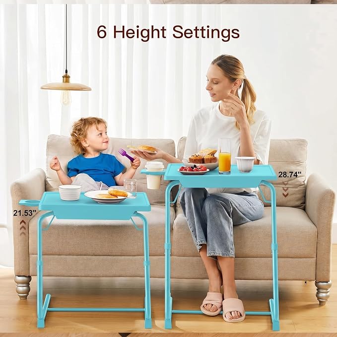 HUANUO Adjustable TV Tray Table - Image 4