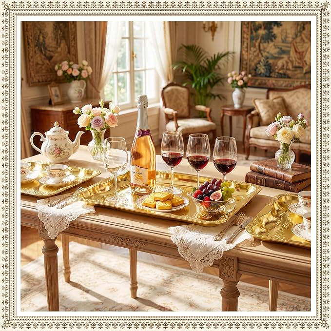 FoldTier 4 Pack Serving Trays Set - Image 2