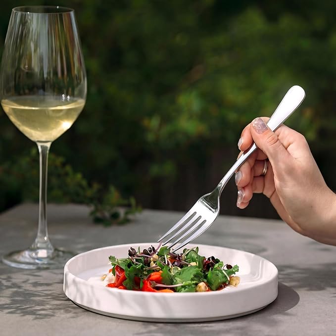 LIANYU 20 Piece Silverware Flatware Set, Stainless Steel Cutlery Set - Image 3