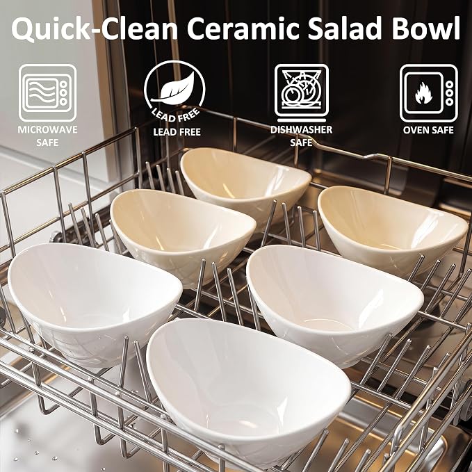 Teocera 5 Inch Porcelain Small Bowls Set, 6 Ounce small serving bowls - Image 7