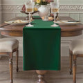 Green Table Runner, Waterproof Washable Runners 36 Inches Long | Reusable 12x36 by KAIPHO