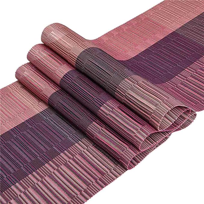 GIVERARE Table Runner, 12x53 in Heat-Resistant Woven Vinyl Long Tabletop - Image 6
