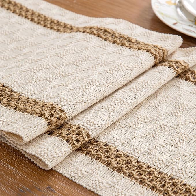Boho Table Runner for House Decor 132 Inches Long Farmhouse Macrame Table by Niviy