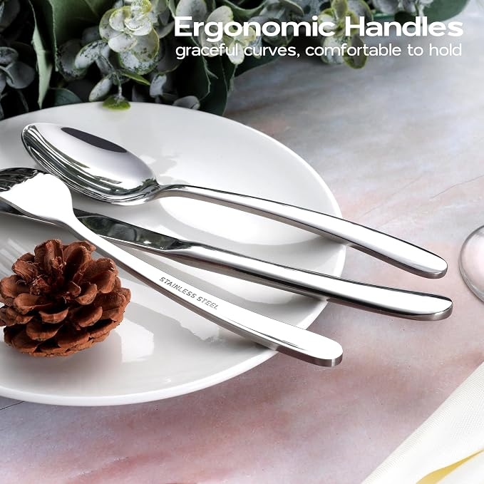Onader 65 Piece Heavy Duty Silverware Set - Image 3