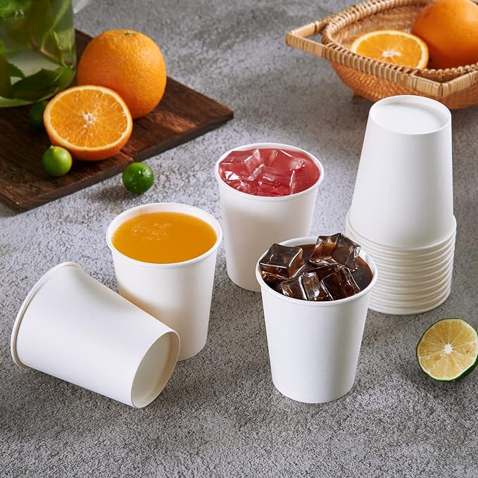 Vplus 500 Pack 8 OZ Paper Coffee Cups - Image 4