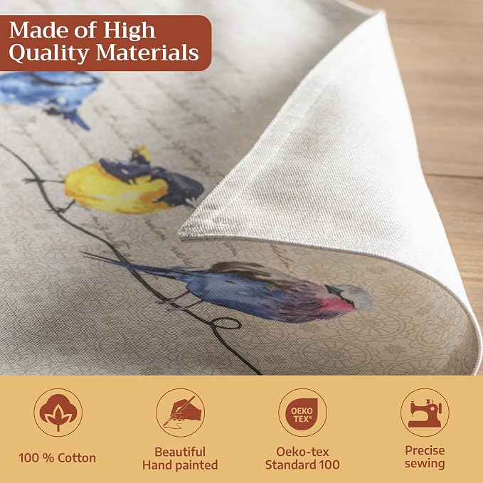 Maison d' Hermine Placemats Set of 4 Reusable 100% Cotton | Cloth Place Mats - Image 3