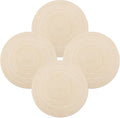 MIAOMIAO Round Placemats Set of 4 Woven Braided Place Mats | 14.5 Inch Cotton by Unknown