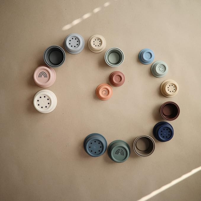 mushie Stacking Cups Toy | Made in Denmark - Image 3