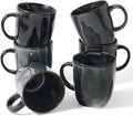 famiware Coffee Mugs Set of 6, Ocean Square 13oz Coffee Cup Set by Famiware