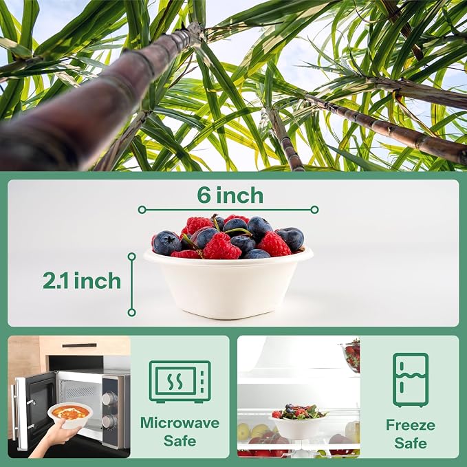 16 Oz Small Paper Bowls Disposable Bowl - Image 2