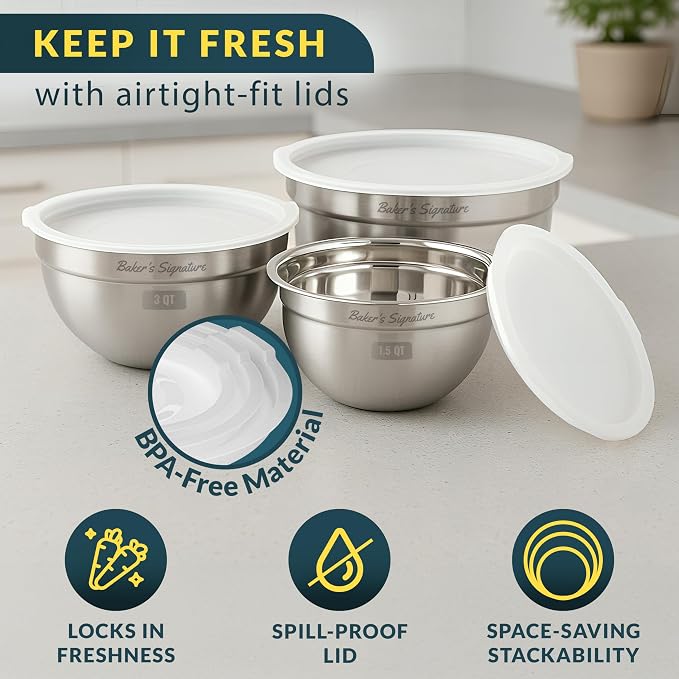 Stainless Steel Mixing Bowls - Image 4