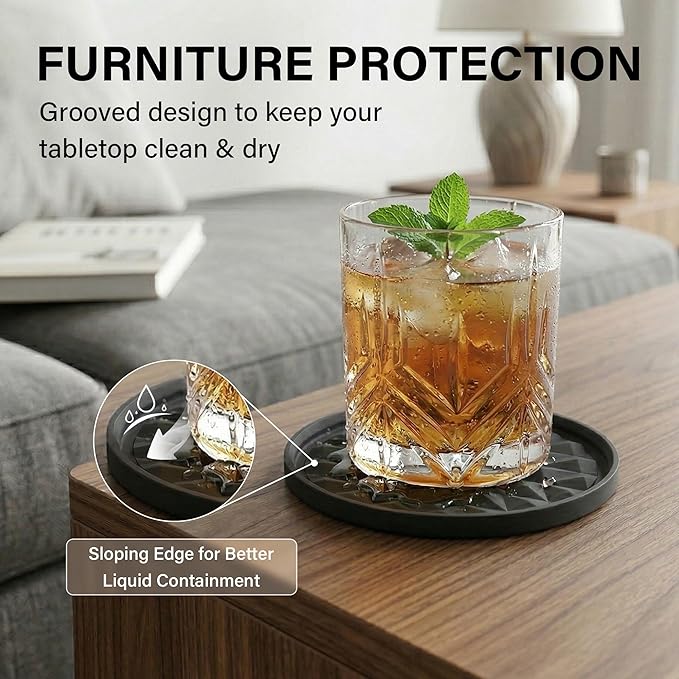 Silicone Drink Coasters Set of 8, Coaster - Image 5