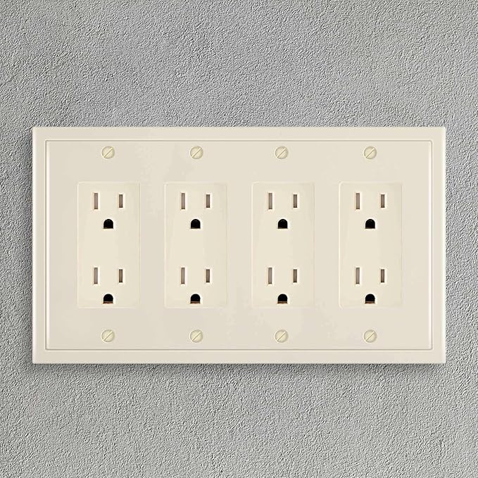 Modern Edge Decorative Wall Plate Switch Plate Outlet Cover, Durable Solid Zinc - Image 4