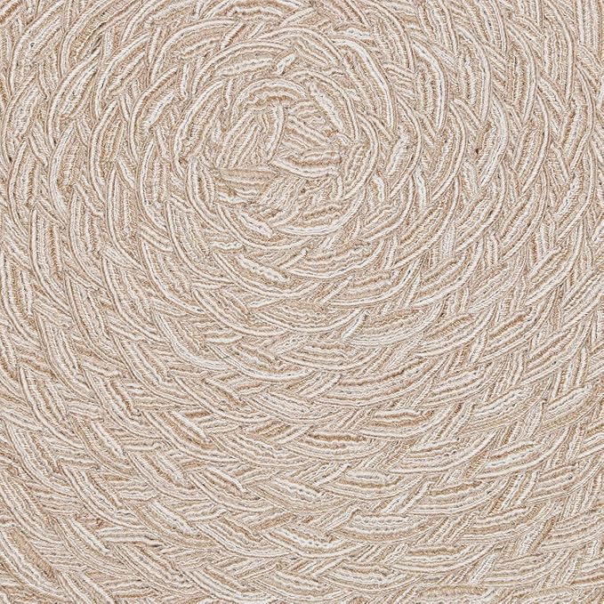 SHACOS Round Braided Placemats 15 inch Set of 4 Boho Woven Washable Kitchen - Image 7