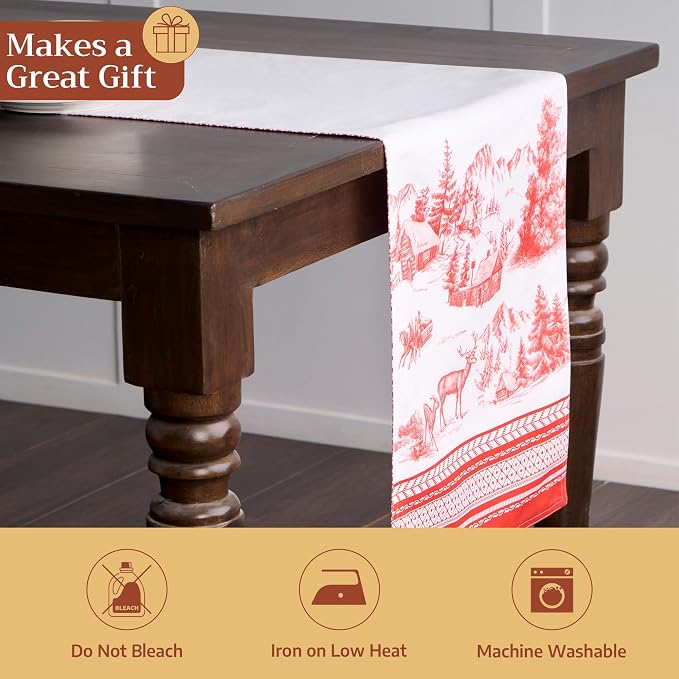 Maison d' Hermine Table Runner 100% Cotton 14.50" x 108" | Table Runners 108 - Image 5