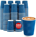 Lamosi 500 Count 12 oz Insulated Disposable Paper Coffee Cups Bulk No Lids | by BuyNow