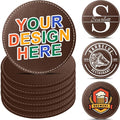 Custom Personalized Leather Coasters by Vebermo