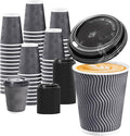 BYSNOW 100 Pack 10 oz Paper Coffee Cups by BYSNOW