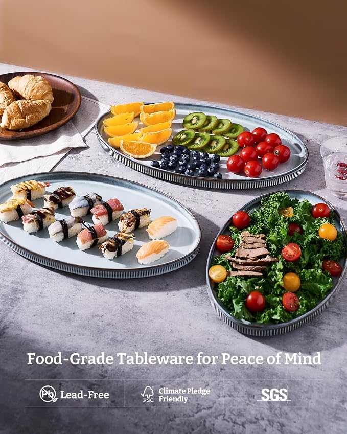famiware Large Serving Platters Set of 3 Sizes - Image 3