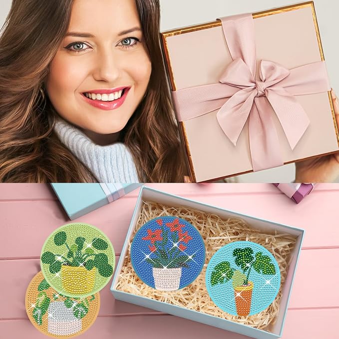 TDOOW Diamond Art Coasters Kits, Diamond Art Kits - Image 7