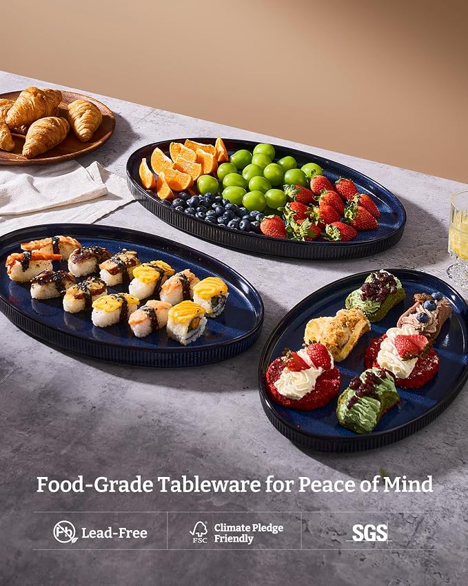 famiware Large Serving Platters Set of 3 Sizes - Image 5