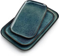 vancasso Stern Serving Platters Set of 3, 15/13/ 11 Inches Rectangular Serving by vancasso