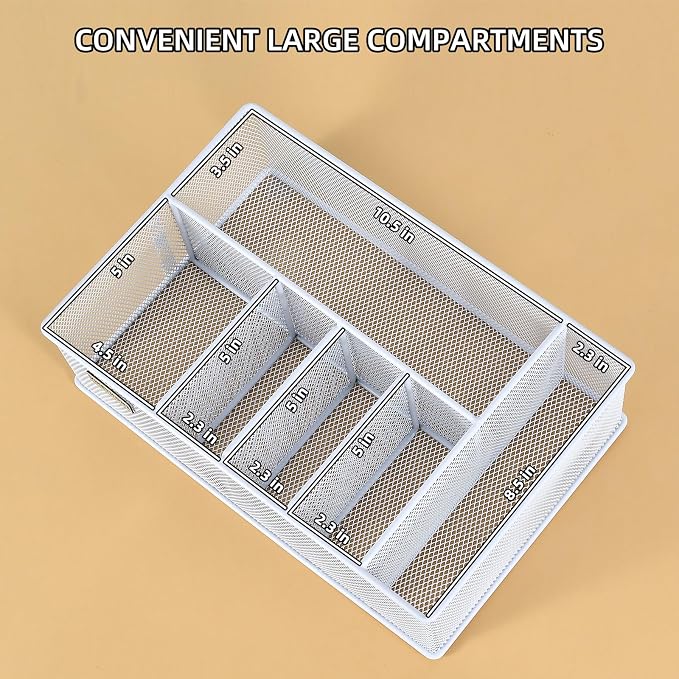 VIKEYHOME Paper Plate Organizer, Metal Silverware Caddy, Caddy - Image 5