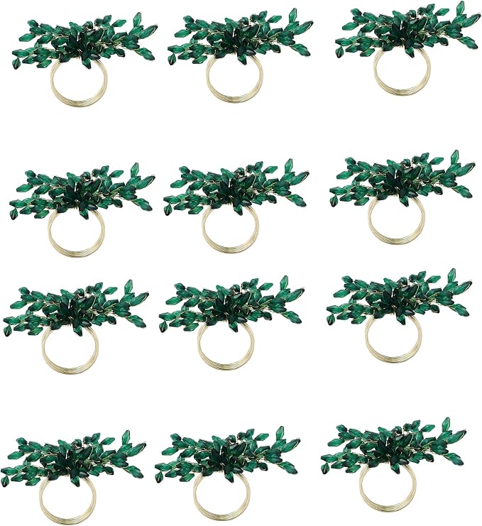 ITOS365 Napkin Rings Set of 12 for Dining Table Decoration Parties Everyday - Image 2