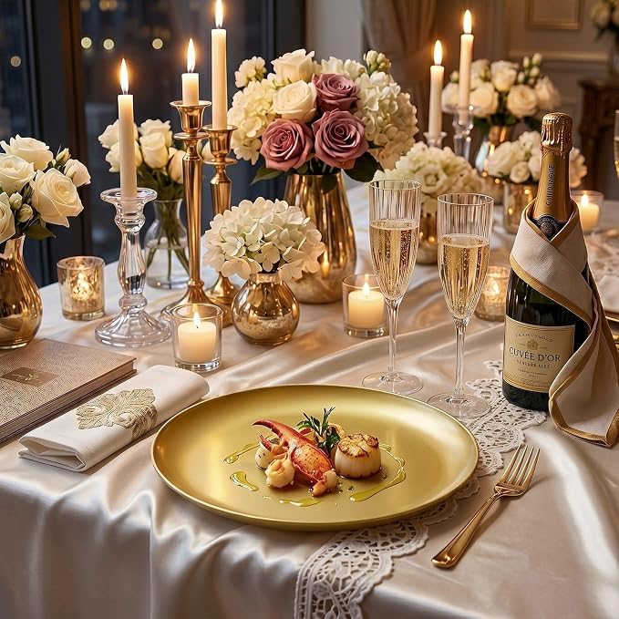 6PCS Gold Serving Platters - Image 5