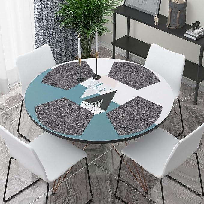 SHACOS Wedge Placemats Set of 4 Woven Vinyl Placemats - Image 7