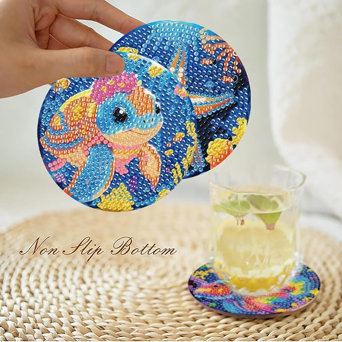 Mrnsiet 8PCS Diamond Art Coasters - Image 6