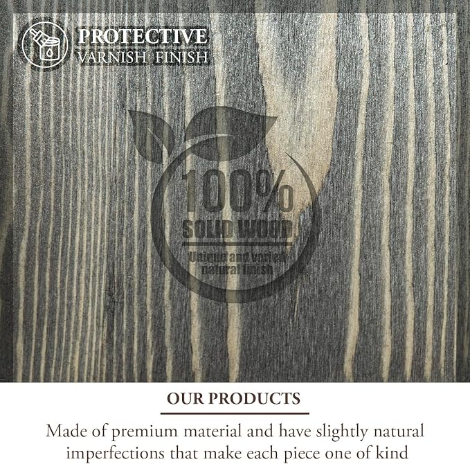MyGift Rustic Gray Wood Paper Towel & Napkin Holder - Image 3