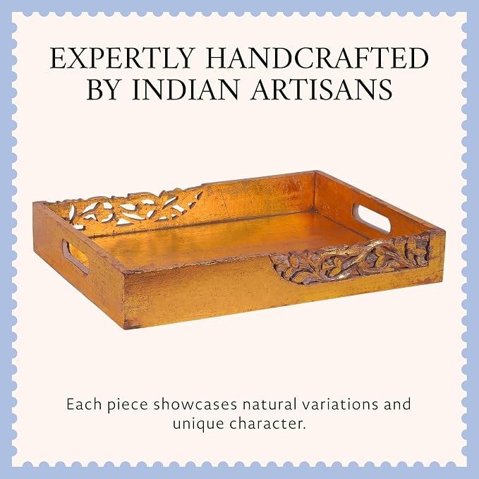 Flourish Mango Wood Serving Tray - Image 4