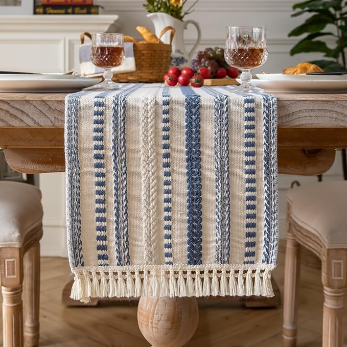 Caflife Boho Table Runner 72 Inchs Long, Dining Room Home Decor by Caflife