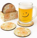 Wooden Coasters for Drinks by Unknown