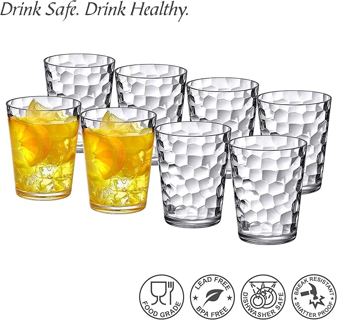 Amazing Abby - Iceberg - 10-Ounce Plastic Tumblers, Plastic Drinking Glasses - Image 6