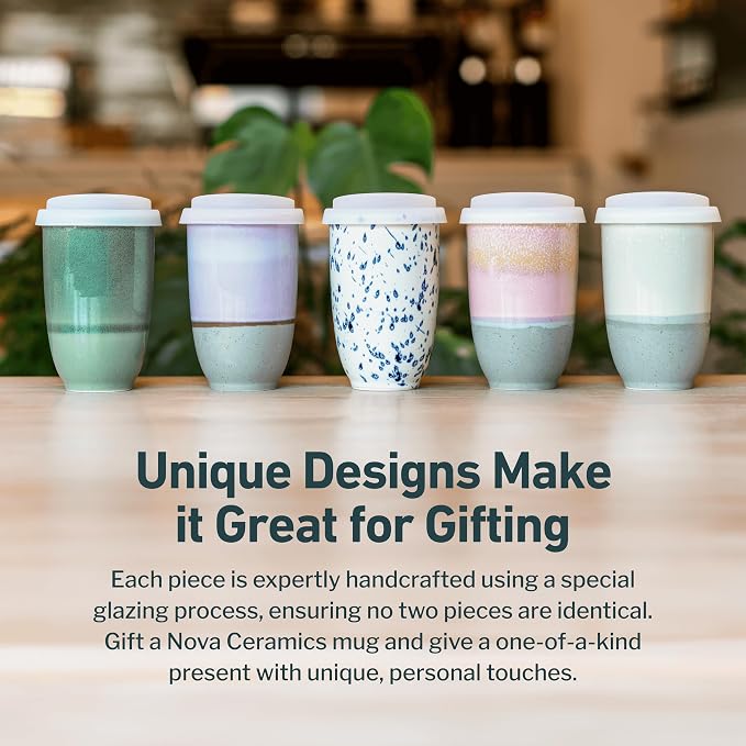NOVA CERAMICS Travel Mug – Coffee Travel Mug – Reusable Coffee Cup Unique to Go - Image 5