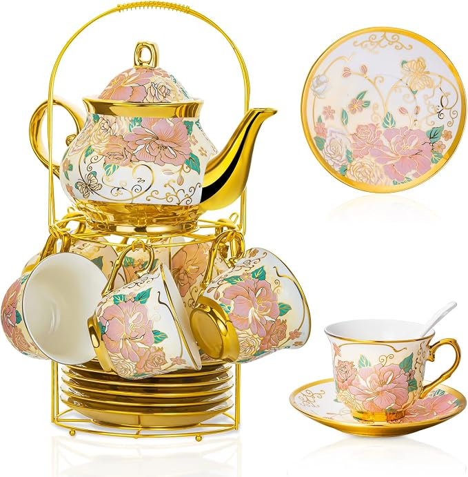 20 Pieces European Ceramic Tea Set by TATSUMI