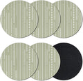 Sage Green Coasters Set of 6, Absorbent Coasters by Unknown