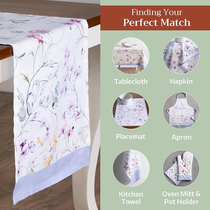 Maison d' Hermine Table Runner 100% Cotton 14.50" x 108" | Table Runners 108 - Image 5
